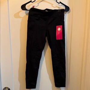 Yogalicious Black Leggings with Pockets girls L